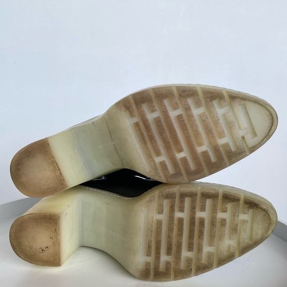 Alexander Wang Black and Cream Ankle Boots - Picture 10 of 12